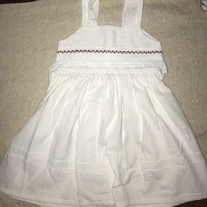 2T White Linen Dress
